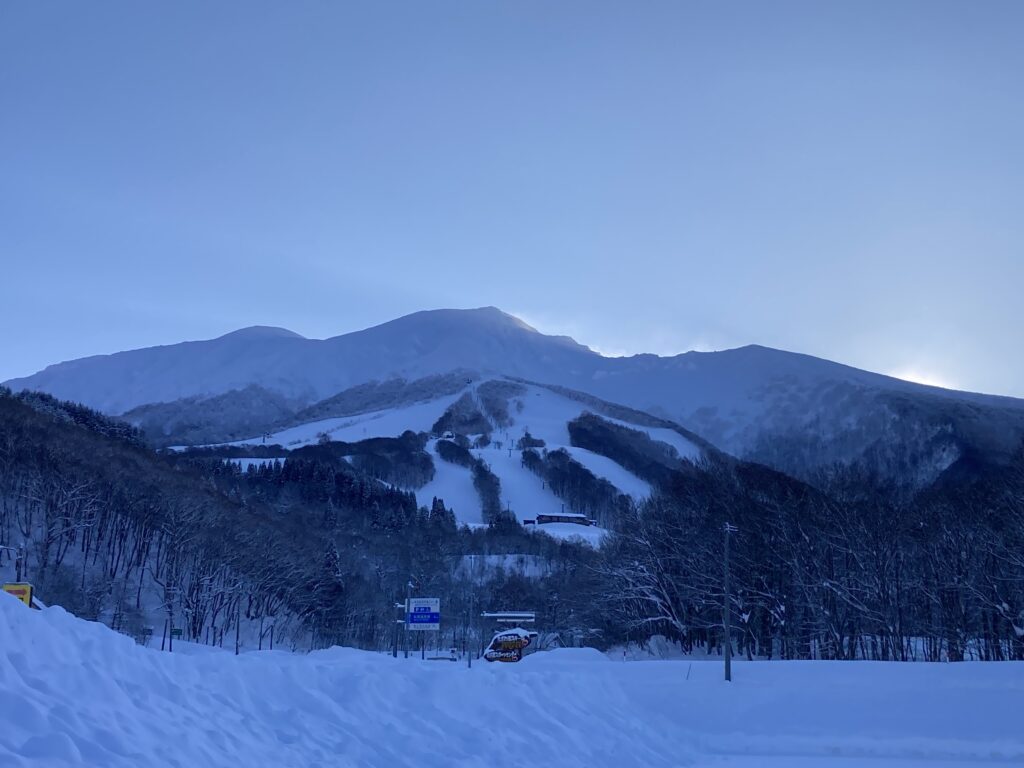 寒いけれど、晴れて気持ちのよい朝に